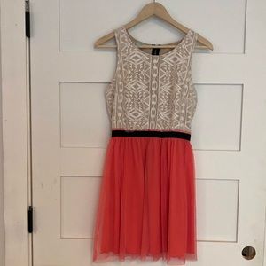 Maurices tribal/pink dress